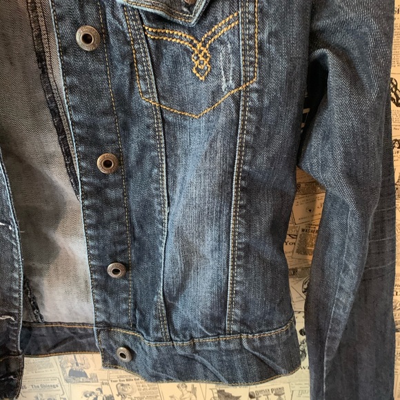 Blue asphalt jean jacket dark denim SZ small - Picture 5 of 8